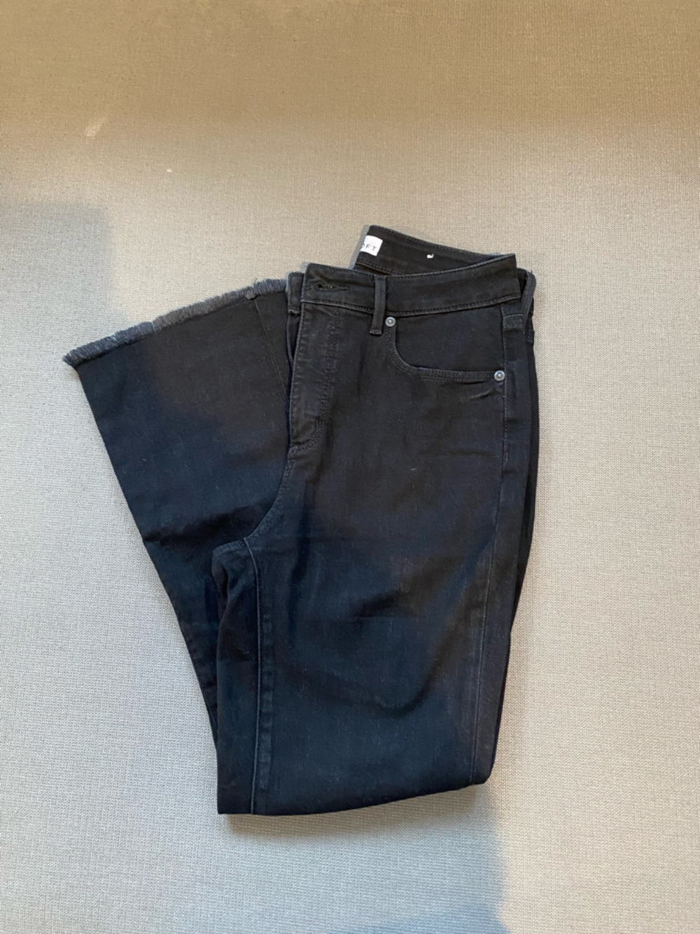 LOFT Black Ankle Crop Jeans